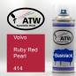 Preview: Volvo, Ruby Red Pearl, 414: 400ml Sprühdose, von ATW Autoteile West.